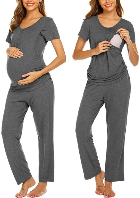 Women's Maternity Nursing Pajama Set