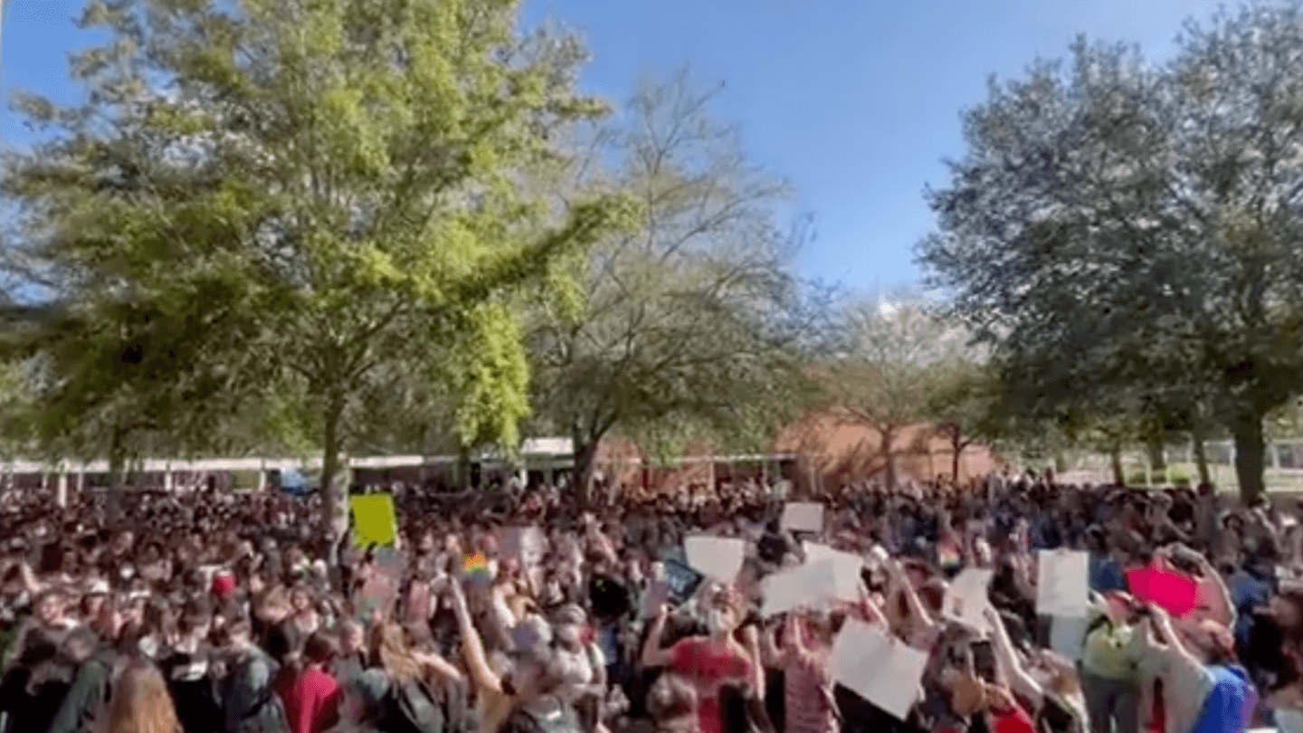 'Don't Say Gay' Florida students walk out in protest