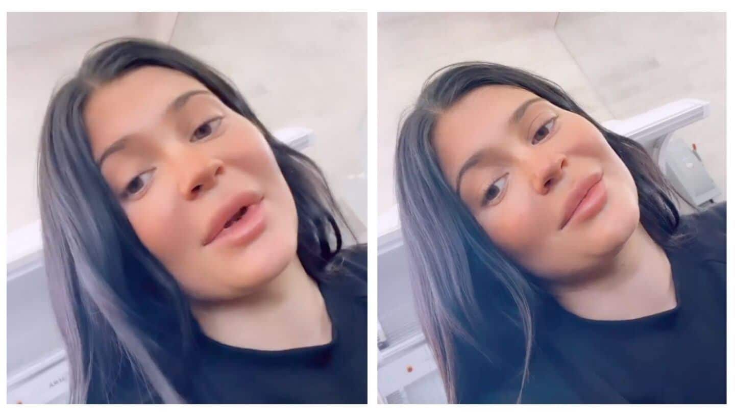 Kylie Jenner Instagram story screenshots