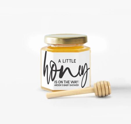 WhiteConfettiBox Mini Honey Jars