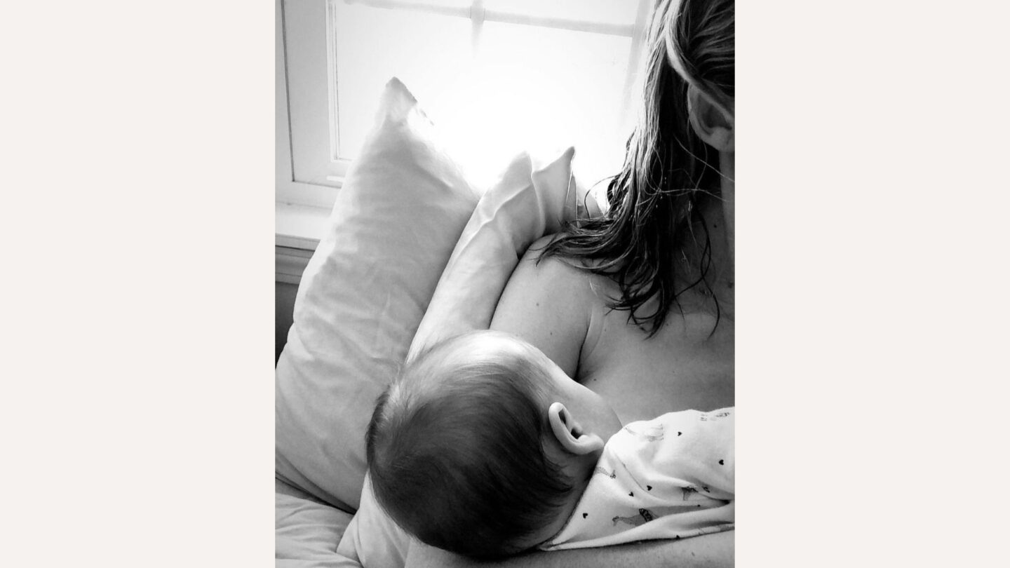 mother breastfeeding baby