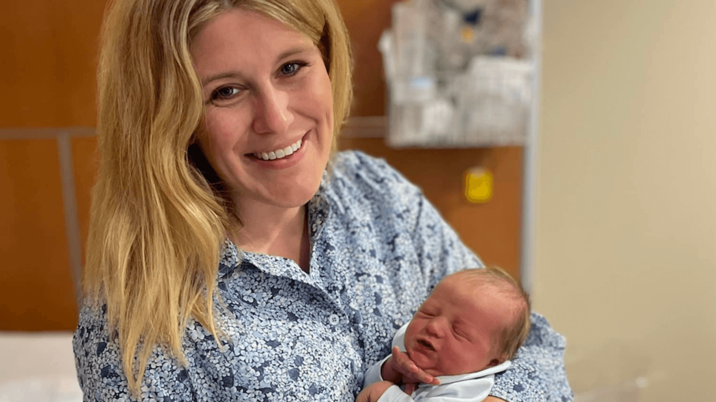 Lauren Banks North Carolina holding baby