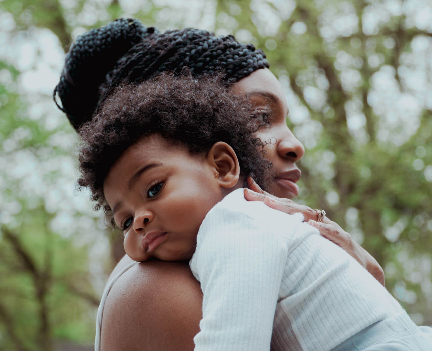 made me a mother: mom holding son