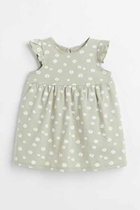 Green Floral Dress Baby H&M