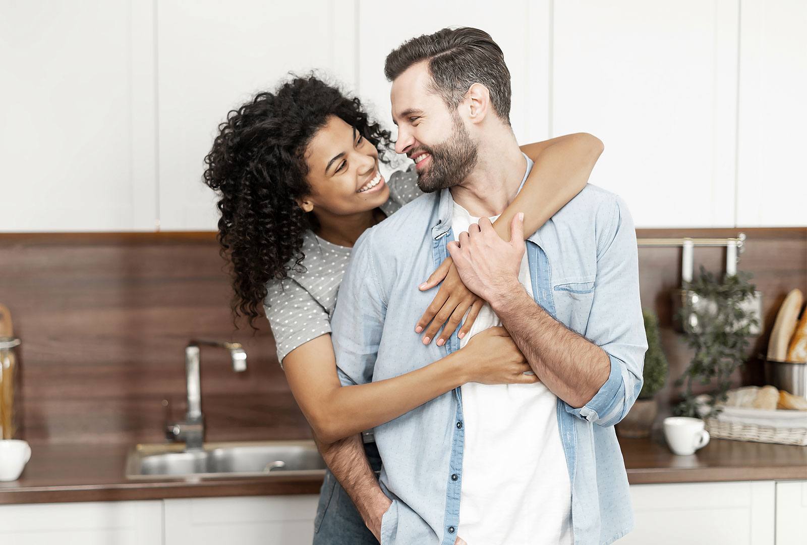 Couple in the kitchen