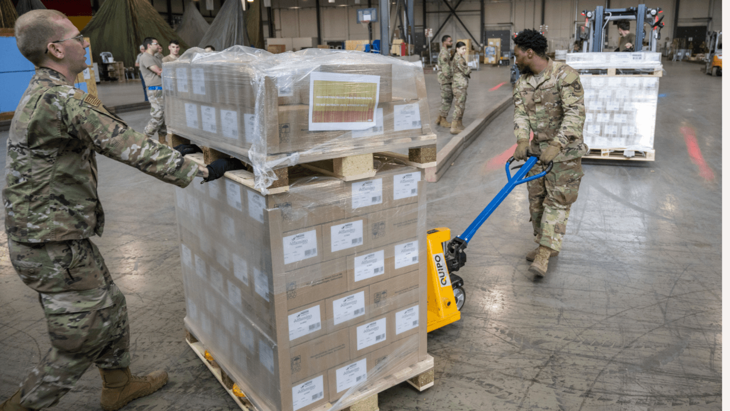U.S. military helps with Operation Fly Formula