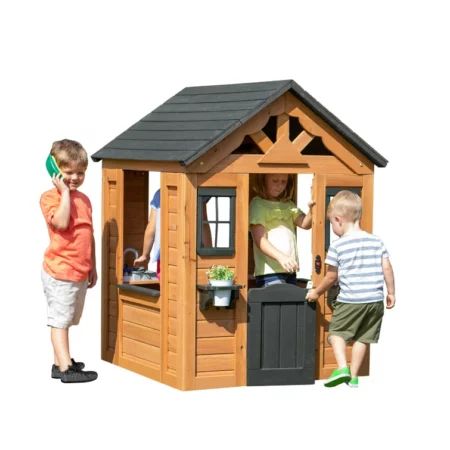 Backyard Discovery Sweetwater Indoor:Outdoor Cedar Playhouse with Kitchen