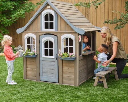 KidKraft Forestview II Wooden Outdoor Playhouse