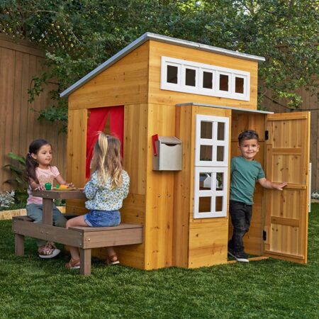 KidKraft Modern OUtdoor Wooden Playhouse