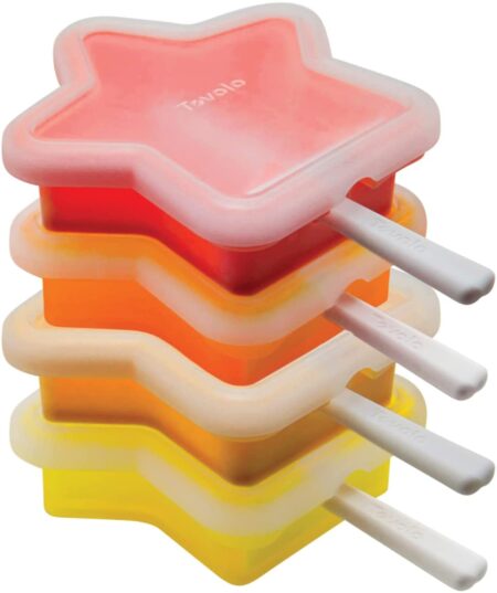 Set of Fun Summertime Ice Pop Molds - Each Handle Includes a Drip