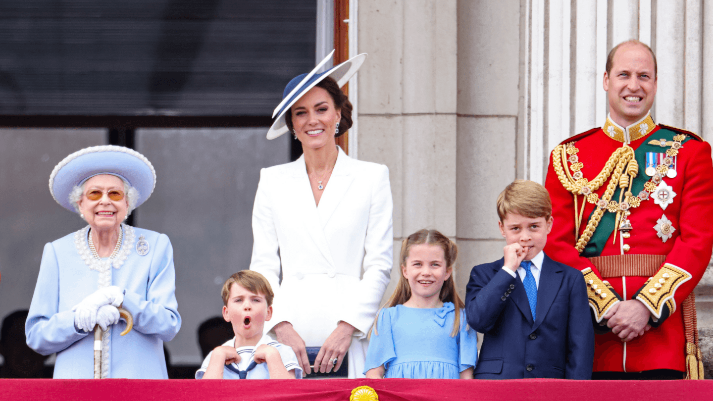 Prince Louis and royal family at Trooping the Colour