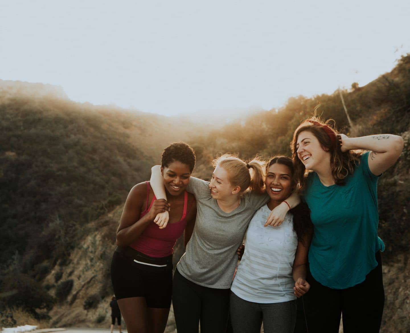 friends laughing together