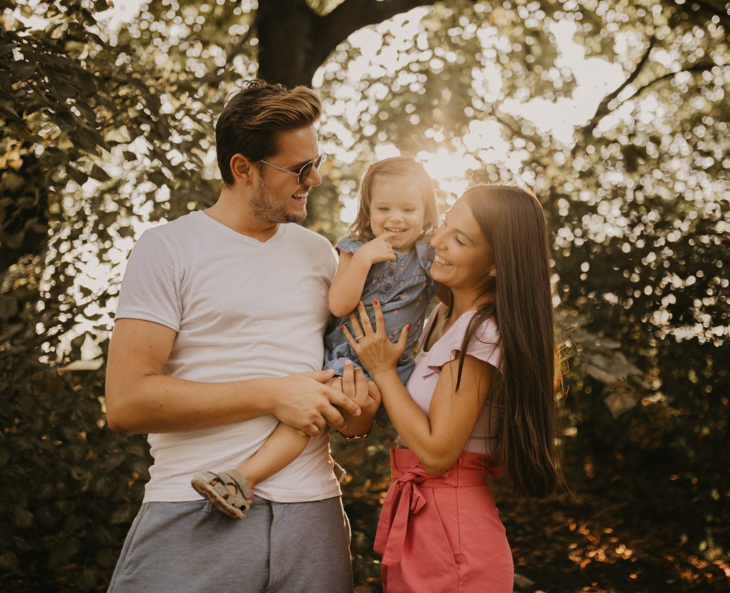 happy family hugging- therapy for moms