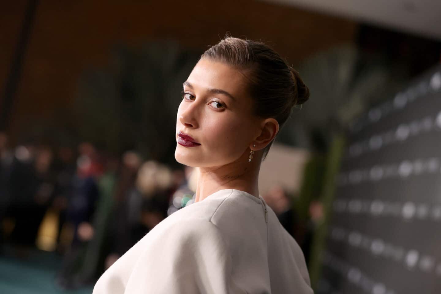 Hailey Bieber on the red carpet