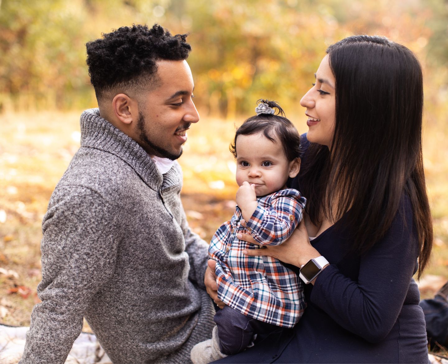 couple with a baby