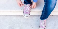 girl tying pink shoes Motherly