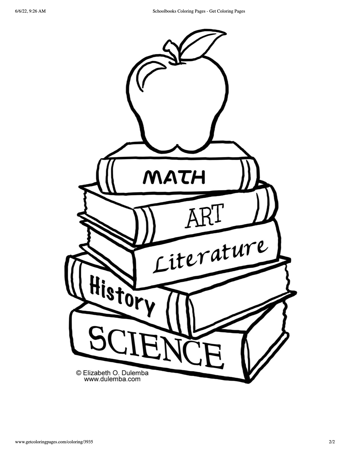 coloring pages school