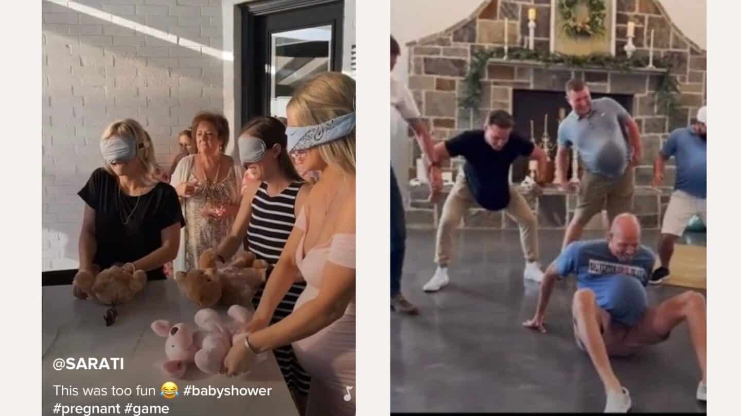 coed baby shower games on TikTok