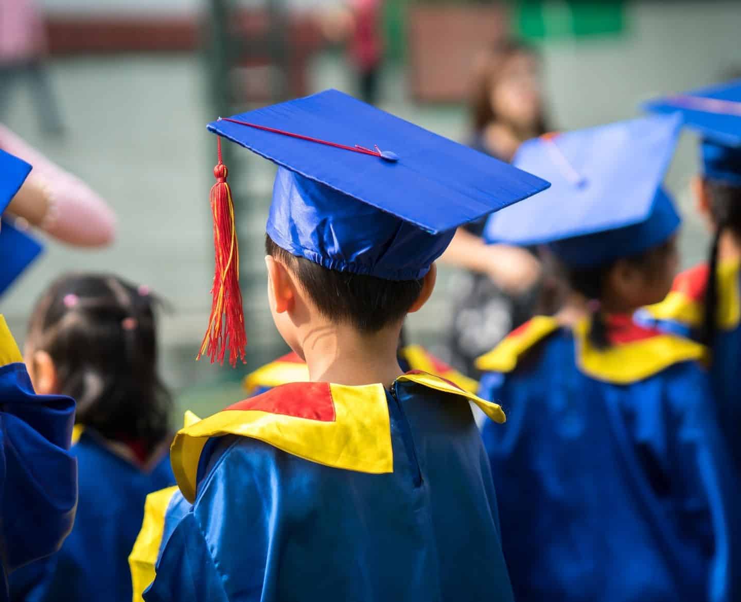 children graduating from preschool