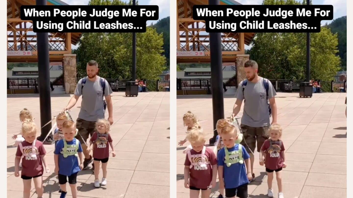 Child Leash Dad Gets Shamed For Using Leash With Kids Motherly