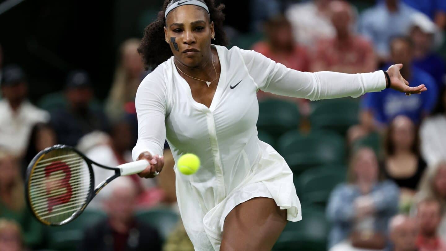 Serena Williams playing Wimbledon 2022