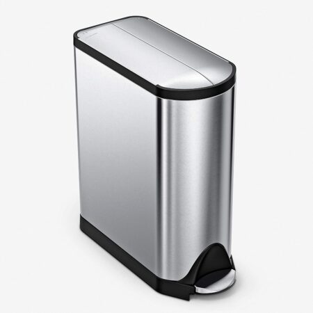simplehuman butterfly lid kitchen trash can