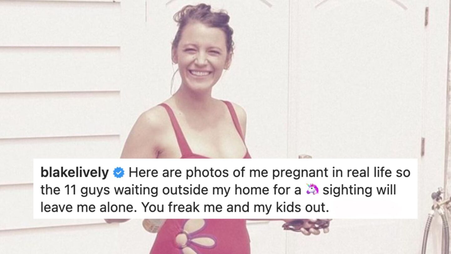 Blake Lively shares Instagram photos of baby bump