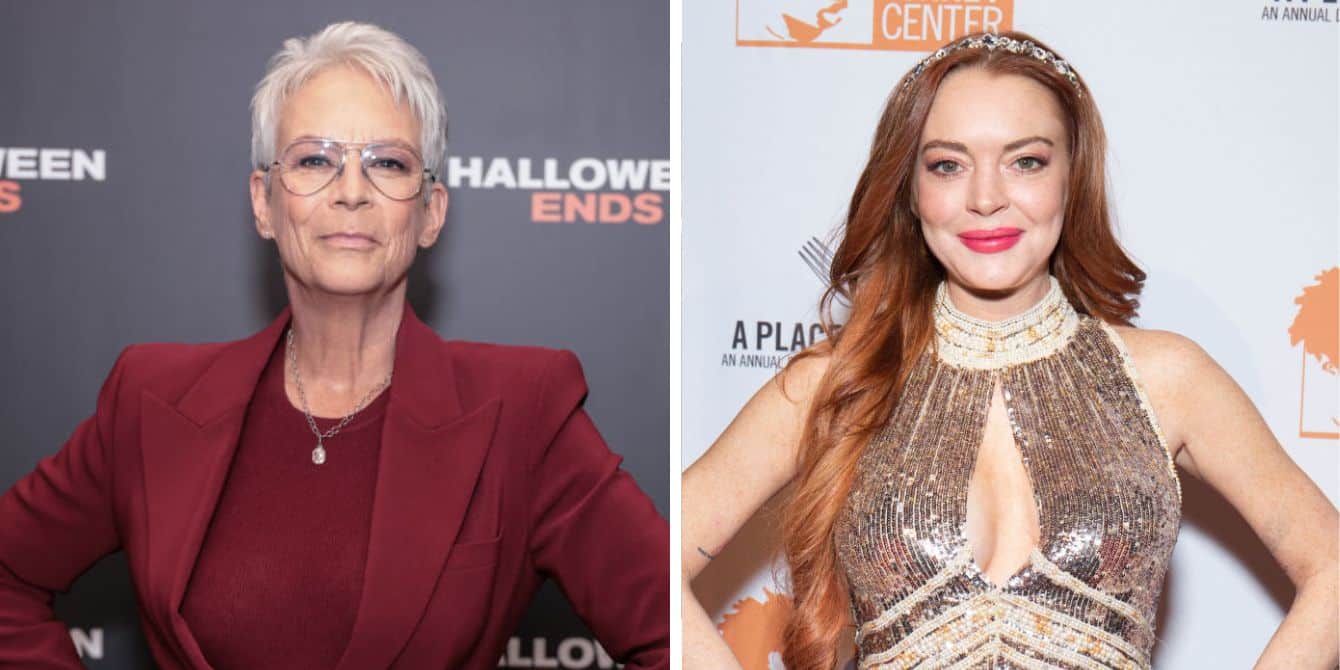 Jamie Lee Curtis and Lindsay Lohan side-by-side