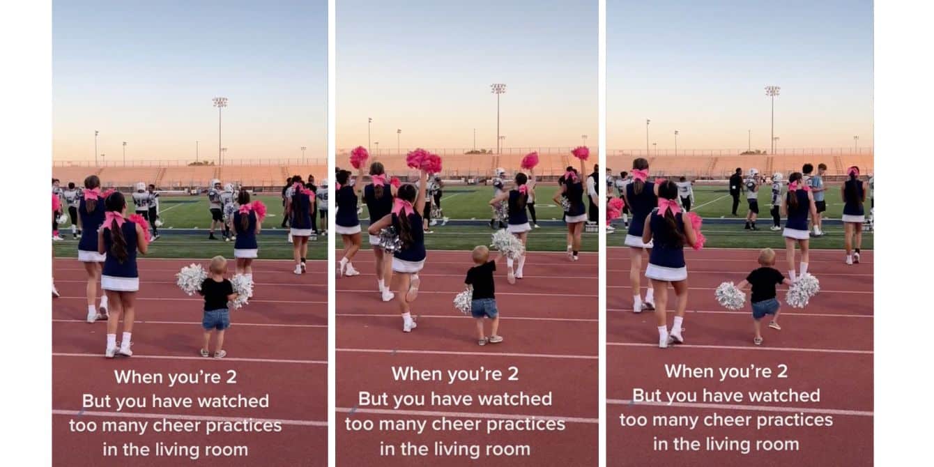 Toddler cheerleader in viral TikTok