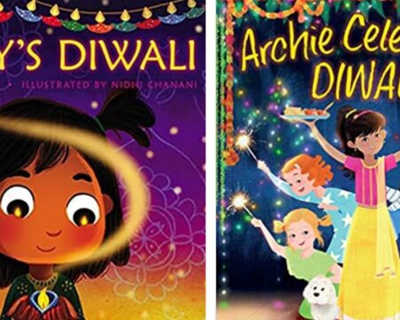 book collage diwali childrens books