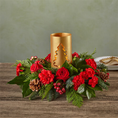 Evergreen Glow Centerpiece Motherly