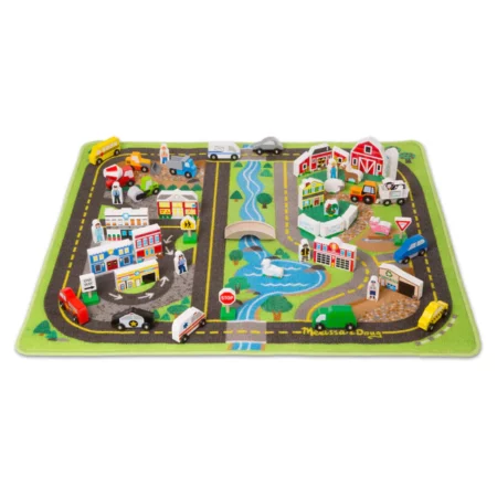 Melissa and Doug Deluxe Road Rug Play Set