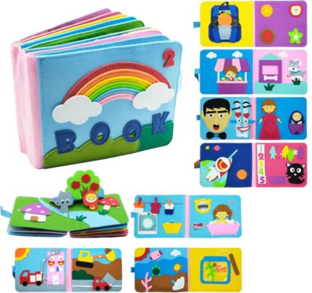 Washable Montessori Busy Book for Toddlers e1667848979433