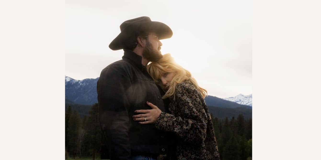 Yellowstone's Rip and Beth embracing