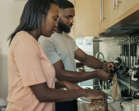 couple standing together making morning 1