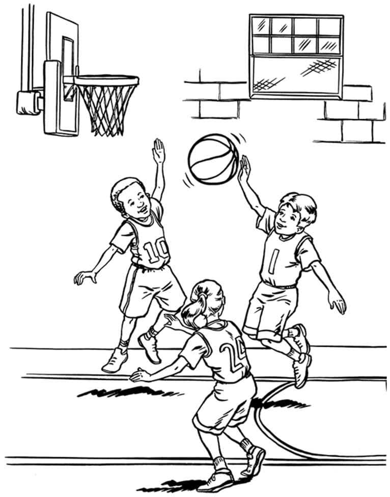 playingbasketballcoloringpage Motherly