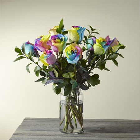 Rainbow Roses Bouquet