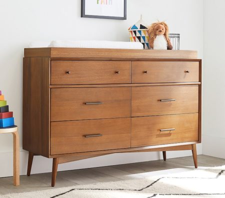 west elm mid-century modern changing table dresser