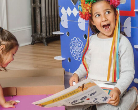 young girls playing board games