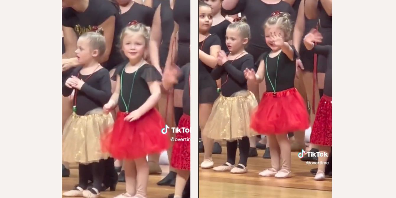 Little girl goes viral on TikTok for holiday recital reaction