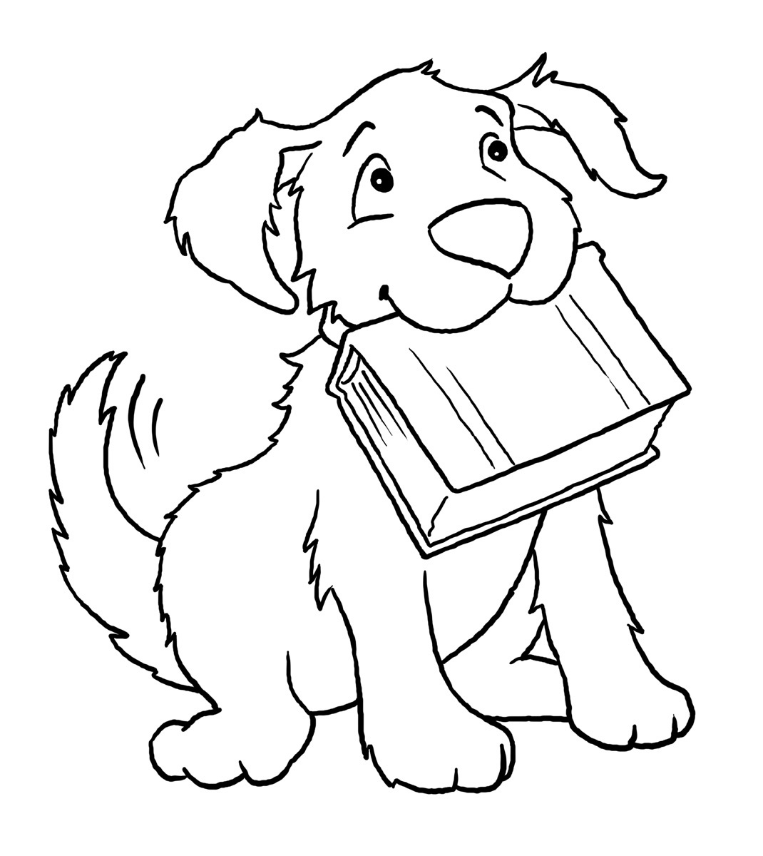 Coloring Pages Dogs Motherly