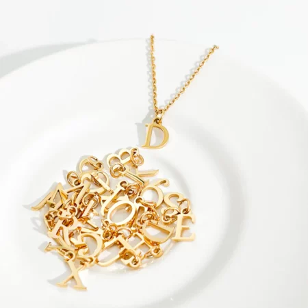Flaire & Co. Perfectly Dainty Initial Necklace