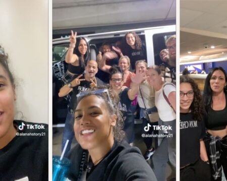 alanah story tiktok collage- 13 strangers in a van