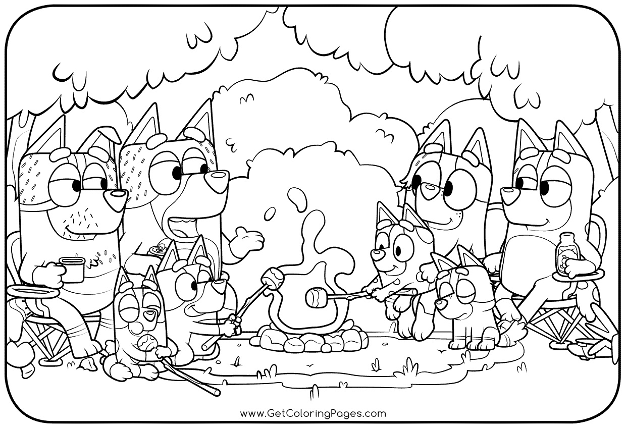 10 Free Bluey Coloring Pages for Bluey's Biggest Fans Motherly