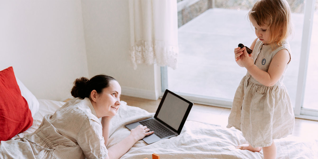 woman admiring her daughter showing what it is like having a child diagnosed with autism