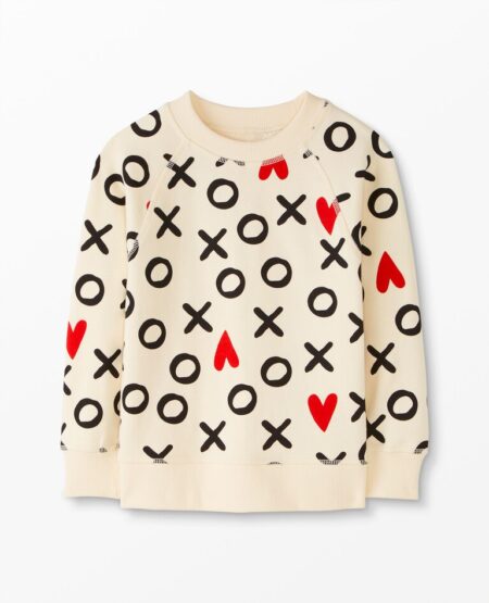 Hanna Andersson Xs and Os Valentines Day sweatshirt