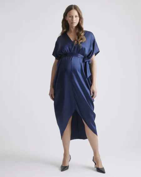 Quince 100 Washable Silk Maternity Dress