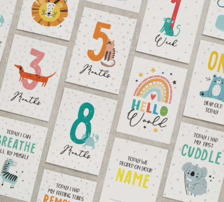 Twist Stationery Baby Milestone Cards