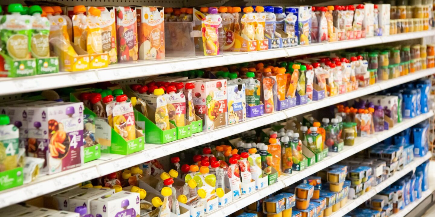 baby food pouches on store shelves - fda lead in baby food