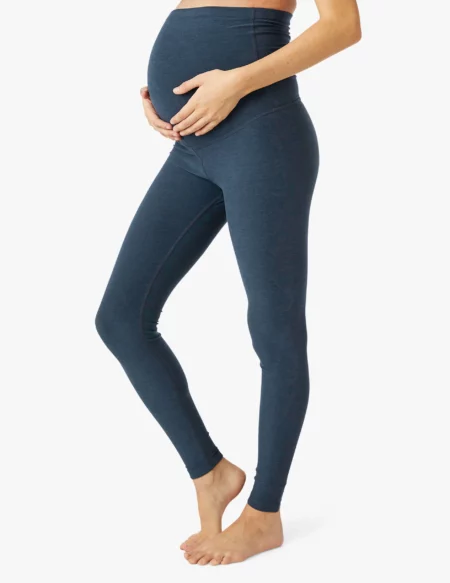 Beyond Yoga Beyond the Bump Cozy Fleece Maternity Foldover Joggers